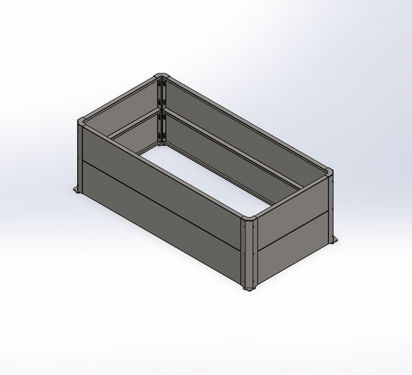 24" x 48" Raised Garden Bed