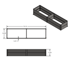 24" x 96" Raised Garden Bed