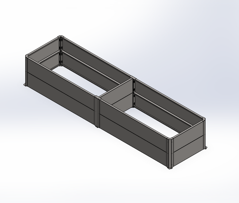 24" x 96" Raised Garden Bed