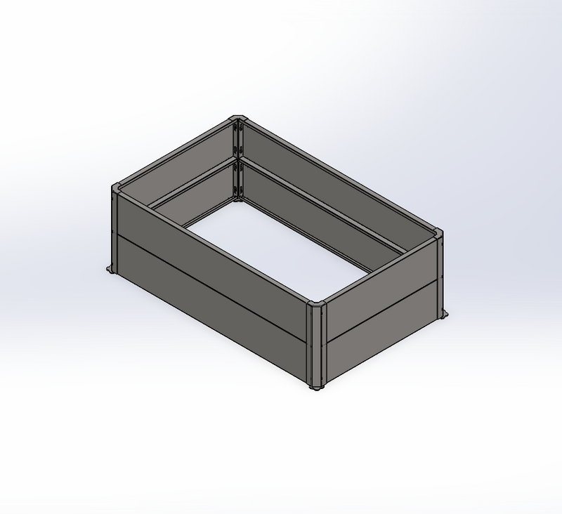 30" x 48" Raised Garden Bed
