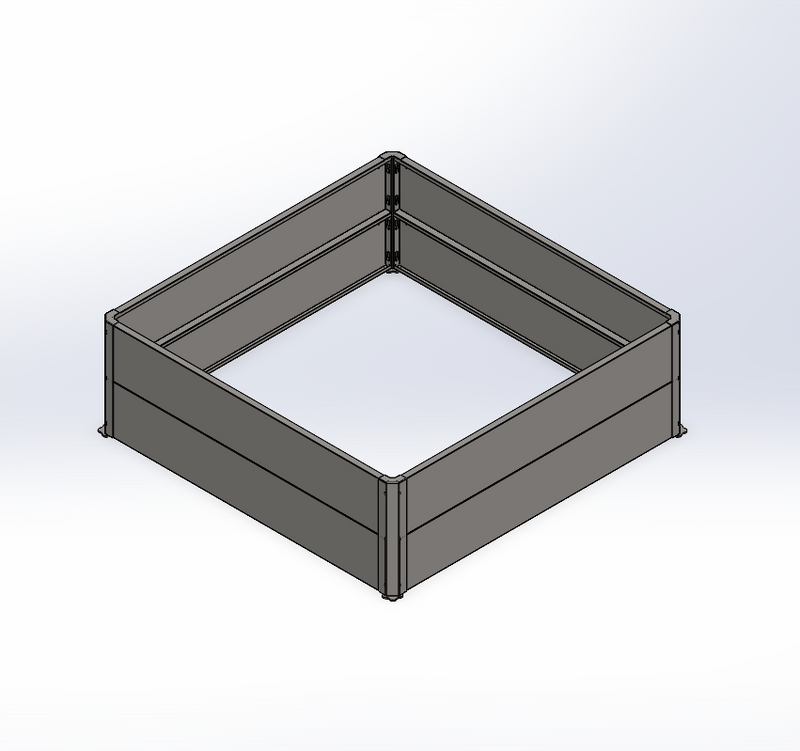 48" x 48" Raised Garden Bed