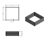 48" x 48" Raised Garden Bed