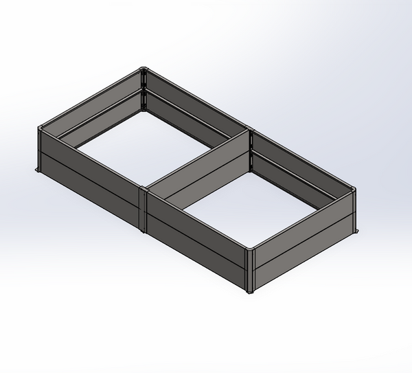 48" x 96" Raised Garden Bed