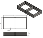 48" x 96" Raised Garden Bed